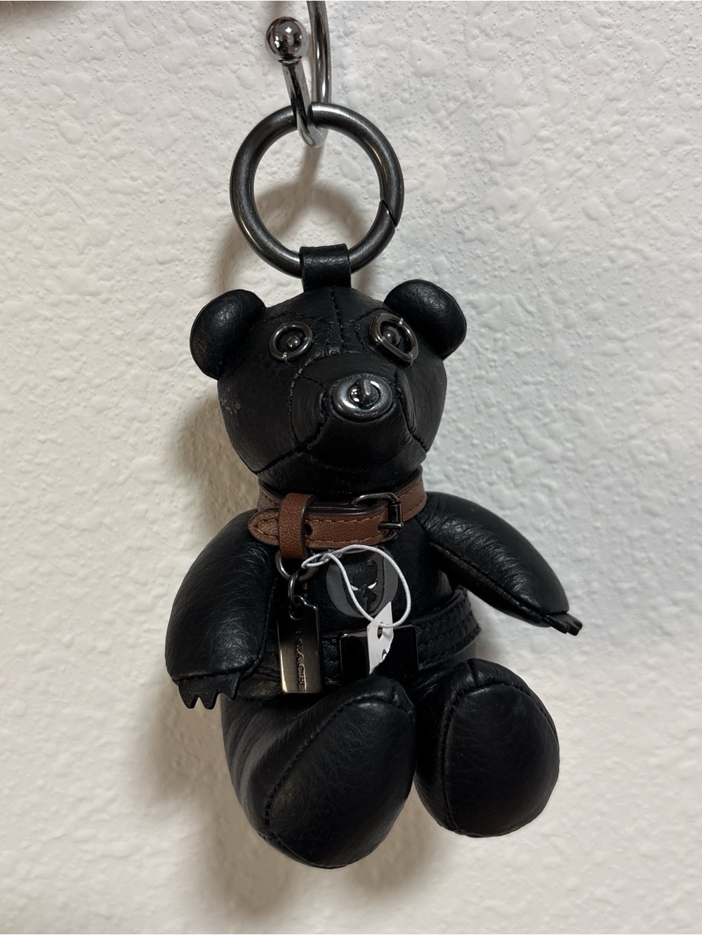 Coach x Marvel Black Panther Bear Bag Charm NEW